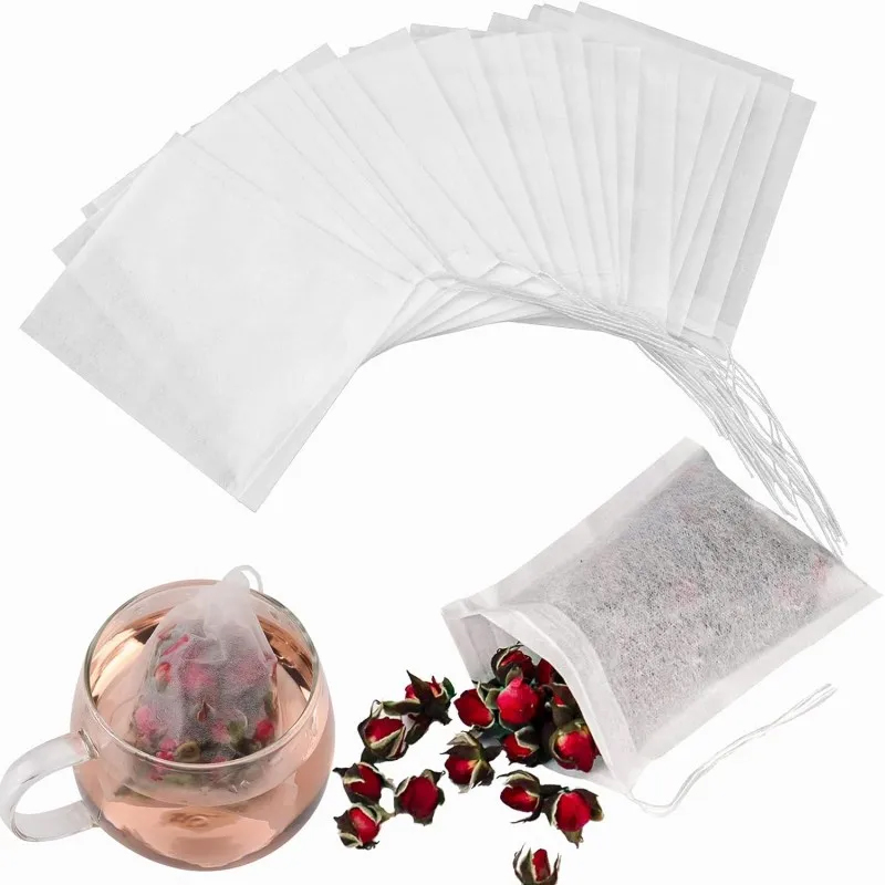 Herbal Wellness Blend - 100pcs Disposable Teabags Non-woven Fabric Tea