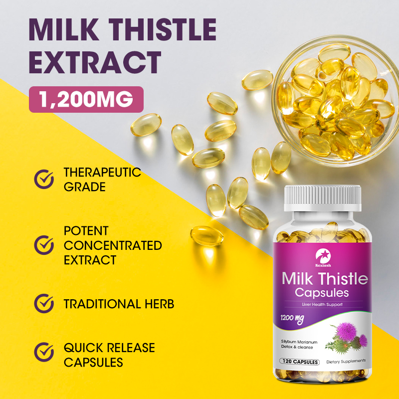 Kexinsh Milk Thistle 1200mg Ca - Milk Thistle Silymarin review and price