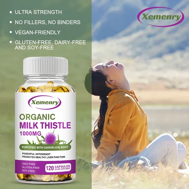 Milk Thistle Capsules 1000 Mg  - Milk Thistle Silymarin review and price
