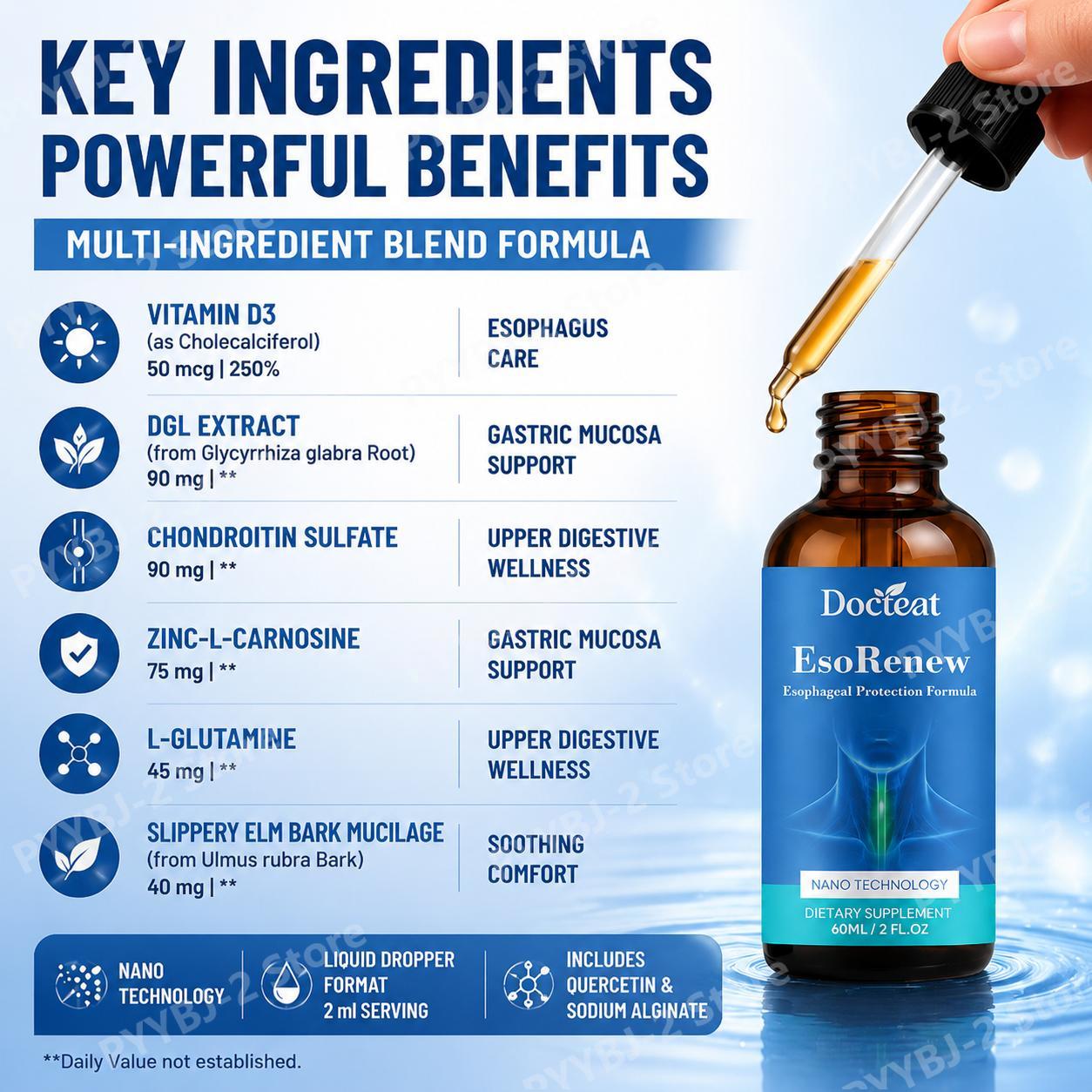 Docteat EsoRenew Esophageal Pr - Wellness Quercetin review and price