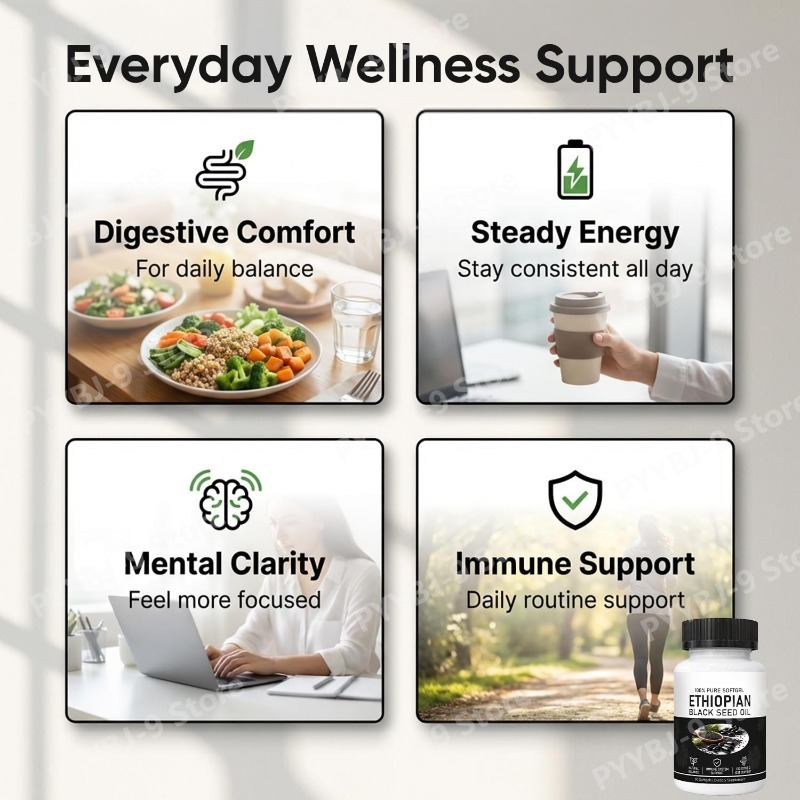 Ethiopian Black Seed Oil Softg - Herbal Wellness In review and price