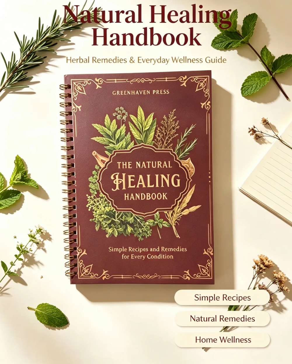 The Natural Healing Handbook N - Herbal Wellness Guide review and price